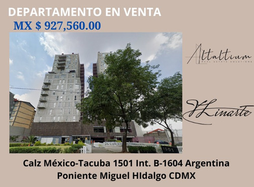 Departamento En Venta En Calz Mexico-tacuba Cdmx I Vl11-za-117