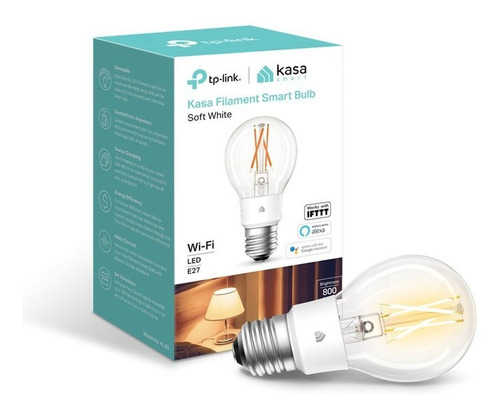 Lampara Led Smart Wi-fi Filamento Tp-link Kl50 Luz Cálida 7w