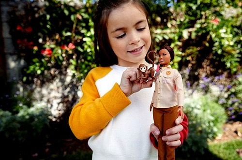 Juego de muñecas Barbie talla grande negra y morena Professions I Want to Be a Wildlife Conservacionist National Geographic Mattel GDM48