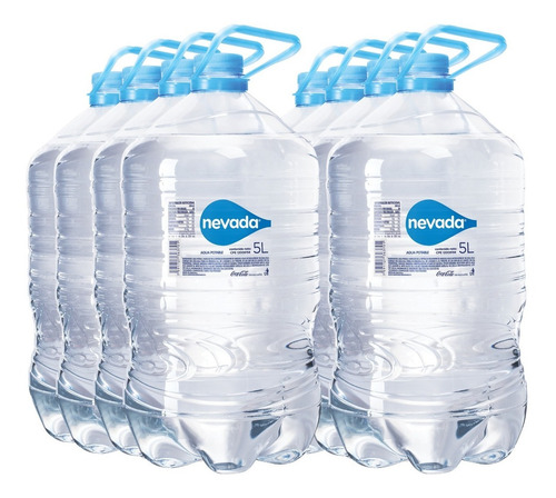 Imagen 2 de 4 de Agua Nevada Pet 5l 8 Unidades.