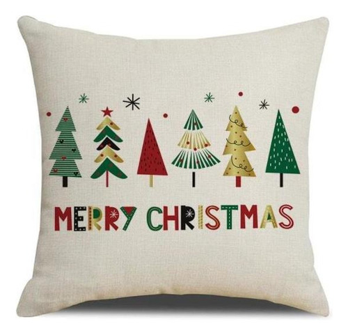 F Conjunto De 6 Fronhas De Natal 45 X 45cm