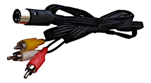 Cabo Av Rca Áudio E Vídeo Compatível Com Mega Drive 1 E 2