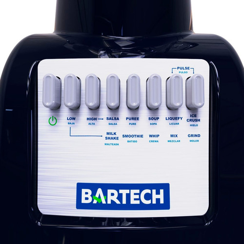 Licuadora 550w Plástico 2l Botonera 10vel Bartech B1 Negra