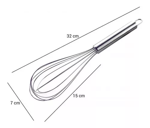 Batidor de Manual de Acero Inoxidable