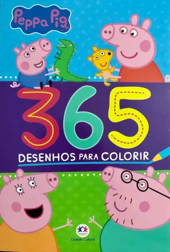 Peppa Pig Kit Box De Livrinhos E 365 Desenhos Para Colorir