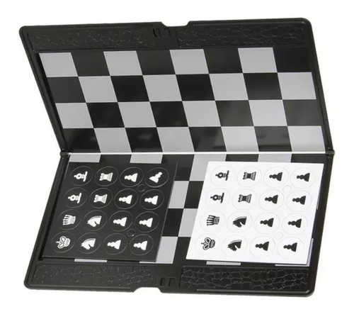 Magnífico jogo de xadrez inglês com peças em chumbo pin