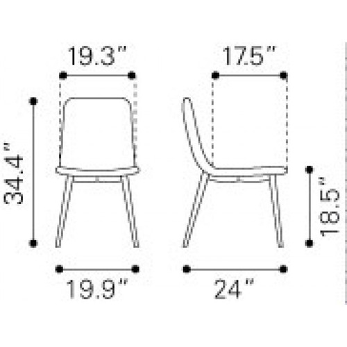 Imagen 5 de 8 de Silla De Comedor Modelo Tangiers - Blanco Këssa Muebles