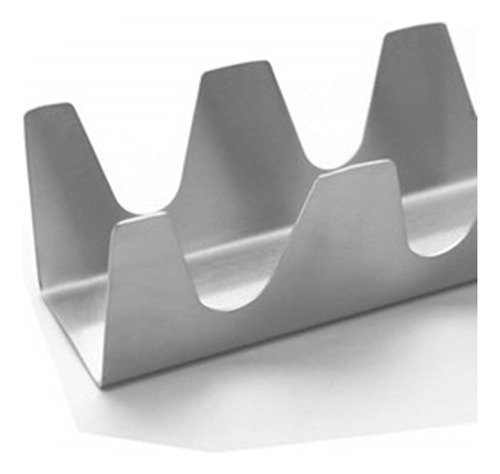 Soporte De Taco De Acero Inoxidable Plateado Soporte Placa