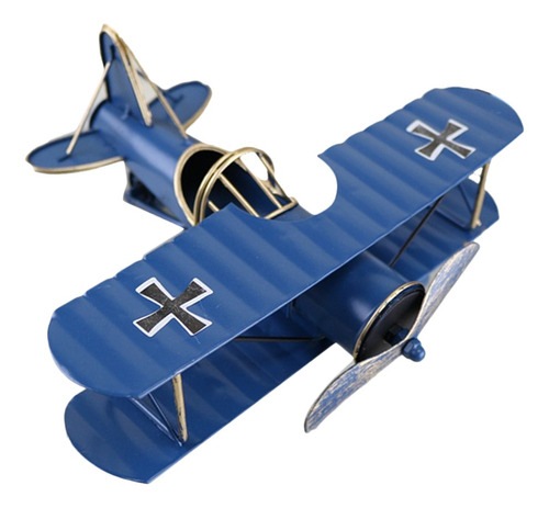 Simulación De Avión Fundido A Presión Azul 