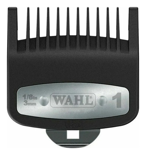 Wahl Medida Clipper Guard Peine Premiun #1 Maquinas Profesio Color Negro