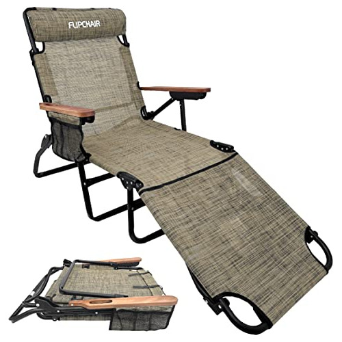 Flip Chair - Chaise Lounge Para Bronceado Boca Abajo Con Ori