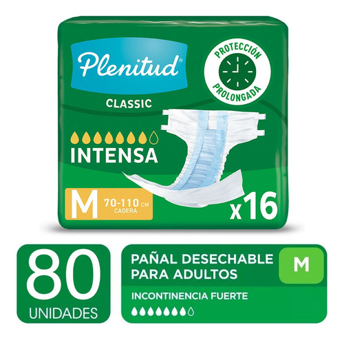 Pañales Para Adultos Plenitud Pañal Classic Pack X5