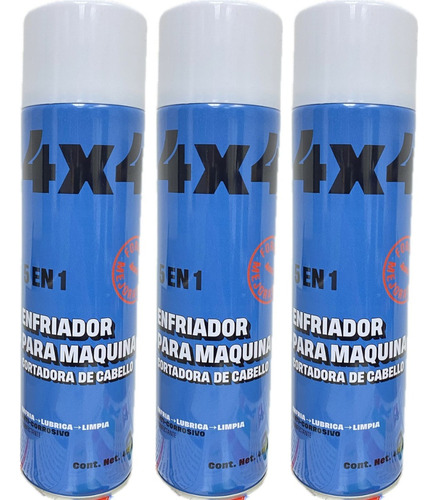 3 Pz Enfriador 4x4 Profesional Desinfectante Cool Care Spray