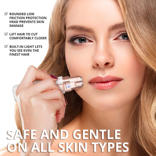 Removedor De Vello Facial Y Cejas 2 En 1 Recargable