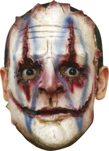 Máscara Asesino Serial Killer 04 Loco Terror Piel Halloween Color Multicolor Asesino Payaso