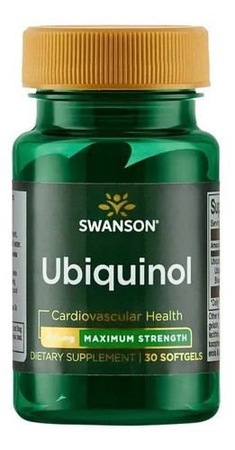 Swanson Ubiquinol - Fuerza Máxima 200 Mg 30 Sgels Sabor Sin Sabor