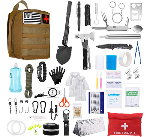 Kit Camping De Supervivencia Completo,primeros Auxilios 