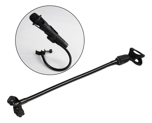 Braçadeira De Mesa Com 2 Microfones Gooseneck De 3/8 A 5/8
