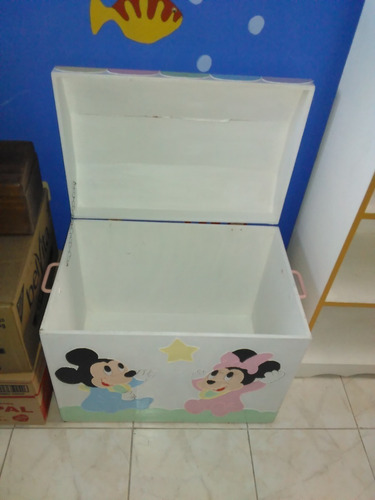 Baul De Minnie Mouse Para Niña Para Guardar Juguetes (Usado)