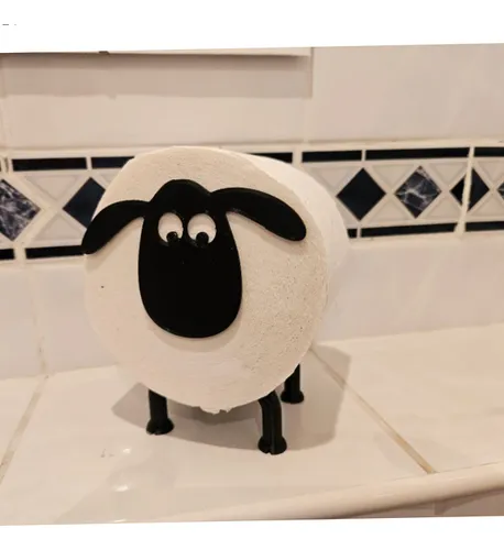 Porta Rollo X3 Unidades / Papel Higienico Oveja Deco Baño