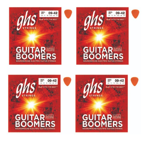 Pack De Encordados Guit. Electr.boomers 09-42 Ghs Gbxl+púas