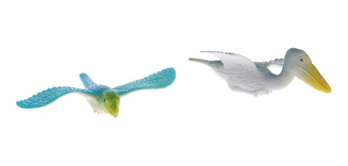 Imagen 6 de 6 de 12 Unids Juguetes De Estatua De Pájaros De Vuelo De