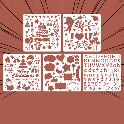 Craft Stencils - Plantilla De Dibujo Reutilizable Para