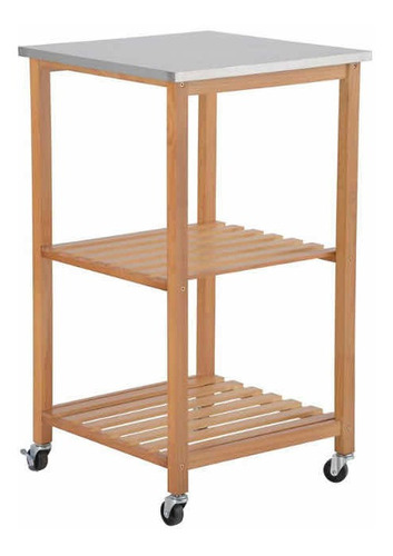 Carro Organizador Cocina Estante Frutero Pino 50x88x50 Envio