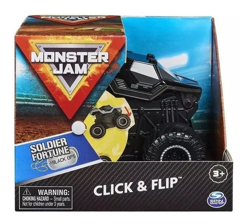 Monster Jam Click & Flip Escala 1:43 Soldier Fortune 58704