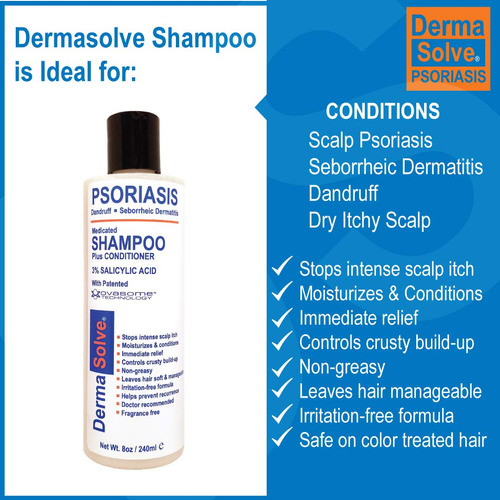 Dermasolve Champú Para La Psoriasis Y Acondicionador En Spra