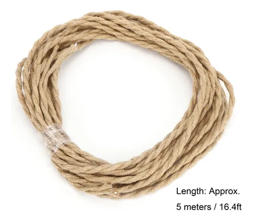 2025 Cable Eléctrico De Par Trenzado De Cuerda De Cáñamo