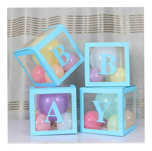 Cubos Para Globos Decorativos Baby Shower Y Cumpleaños