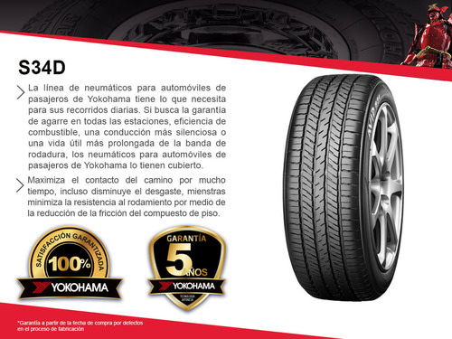 Una Llanta Yoko P205/50r17 S34d 88v