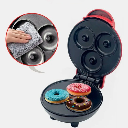Mini Máquina De Fazer Rosquinhas Donuts Confeitaria Cozinha Cor Vermelho 110v