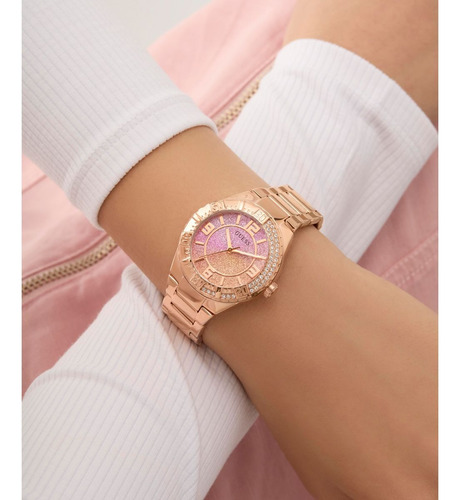 Reloj Guess Oro Rosa Mujer Sangria Acero Inoxidable