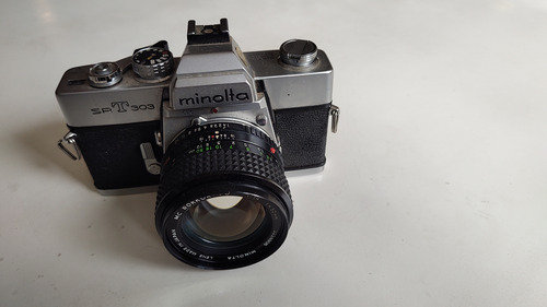 Camara Analogica Minolta Srt 303 Lente 1 1,4 Rokkor Negro (Usado)