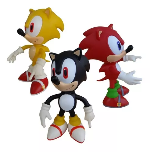 20 Bonecos SONIC 2 (O FILME), Coleção com Super Sonic, Miles Tails, Shadow,  Sonic Lobo, Knuckles 