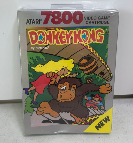 Atari 7800 Video Game Cartridge Donkey Kong By Nintendo 1981