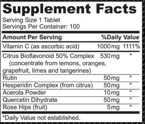 Natures Corner Complejo Vitamina C 1000 Mg Natural 100 Onzas