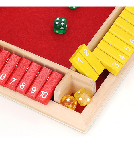 Juego De Mesa De Dados Matemáticos De Madera Para Casa, Pub,