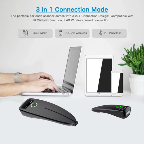Leitor De Código De Barras Olpay Tdw7 Alfanumerico Bluetooth