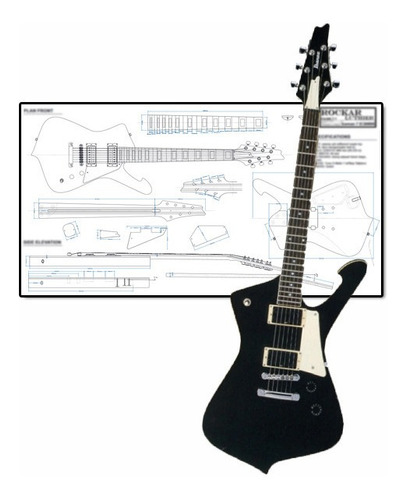 Plano Para Luthier Ibanez Ic300bk (a Escala Real)