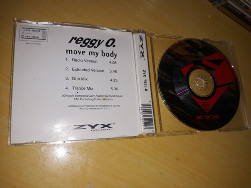 Reggy O. / Move My Body - Cd Single (Usado)