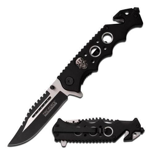 Navaja Cuchillo Tactico Militar Calavera Envio Gratis 809