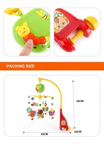 Imagen 4 de 5 de Mobile Little Bee Musical Goodway 6918 Abejitas