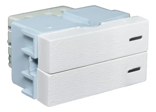 comprar Módulo Doble Medio Punto Tecla Llave Jeluz Platinum 60034