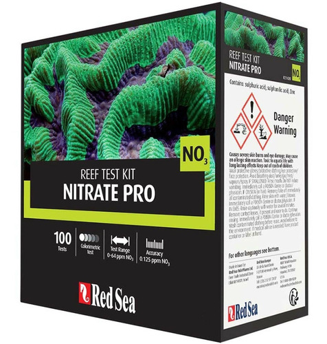 Red Sea Nitrate Pro 100 Tests Nitratos No3 Acuarios Marinos