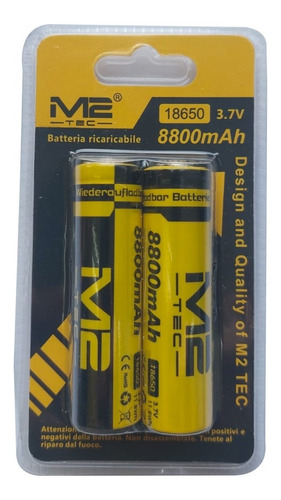 Pilas Recargables 18650 Litio 8.800 Mah  3.7v 