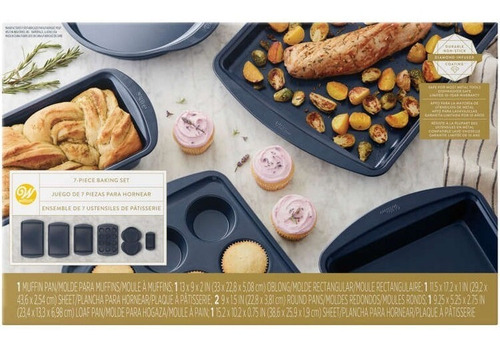 Set De Moldes Charolas Panque Cupcakes C/7 Pzas 2105-0-0356