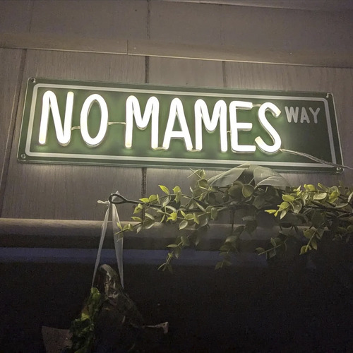Letrero No Mames Way Decoración De Pared Divertida Neon Led
